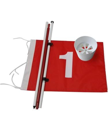 Boshen Golf Flagstick Practice Set for Backyard Putting Green - 1 Set/2 Set Hole Cup Flags - Buy Online on SooperMarket.com
