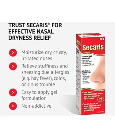 Secaris Lubricating Nasal Gel 30 g - Buy Online on SooperMarket.com