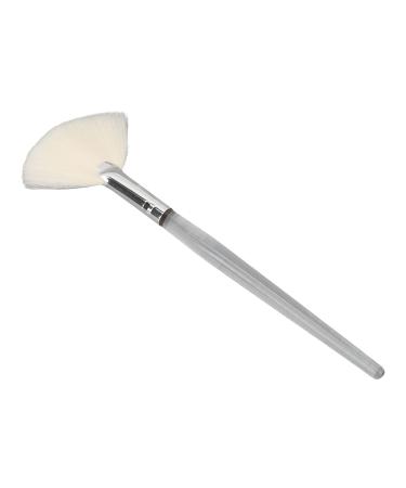 Face Mask Fan Brush Soft Makeup Beauty Brush Tool Face Mask Brush Applicator Transparent Handle Cosmetic Flat Facial Brush for Beauty Salon Large