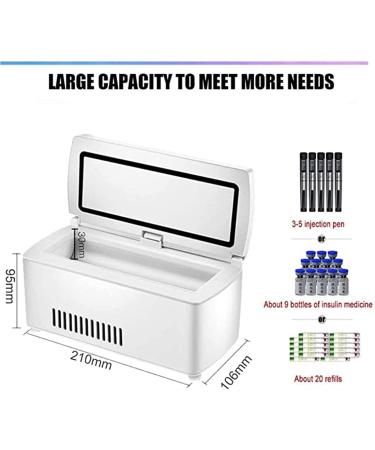 Outdoor Insulin Refrigerated Box Home Medicine Refrigerator Insulin Cooler Keeps Diabetes Medication Cool for Home Car Travel Camping - Buy Online on SooperMarket.com