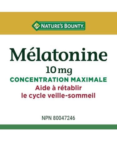 Nature's Bounty Melatonin 10mg 120 Count Value Size Helps Reset Body's Sleep-Wake Cycle Reduce Effects of Jet-lag Reduce Time it Takes to Get to Sleep & Time Release Vitamin B-12 Tablet 1500 mcg - Buy Online on SooperMarket.com