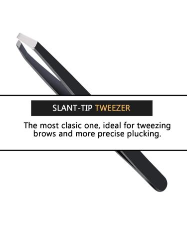 ETEDES Precise Eyebrow Tweezers Set for Women and Men 3-in-1 1 Slant Tweezers + 1 Pointed Tweezers + 1 Pointed Slant Tweezers #-0810084 - Buy Online on SooperMarket.com