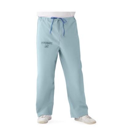 Medline 100% Cotton Unisex Reversible Hyperbaric Scrub Pants - Misty, 3XL Regular Inseam - Buy Online on SooperMarket.com