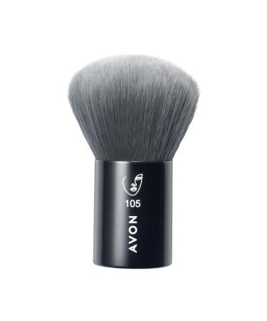 Avon Kabuki Brush for Applying and Blending Powders and Bronzers for Natural-Looking Coverage and Finish Vegan Friendly with a Handle Made from Recycled Plastic.
