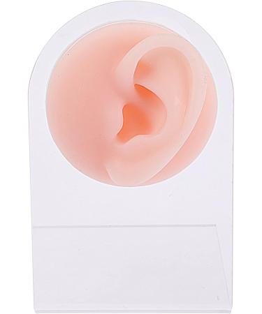 KALLORY Silicone Ear Jewelry Tools Set - 3 Pieces Rubber Ear Models for Piercing Kit - Reusable & Soft - Complexion - 11.5x7.5cm - Buy Online on SooperMarket.com