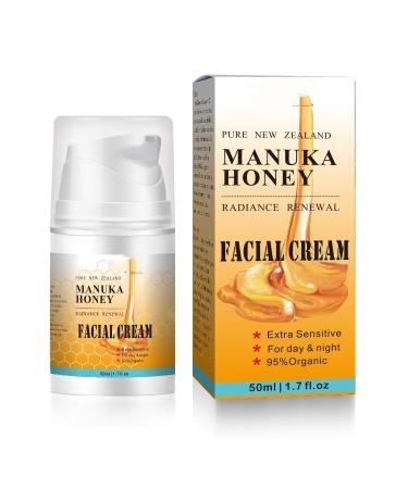 Honey Cream Face & Eye Cr me for Dark Circles and Puffiness Face Moisturizer and Body Lotion w/Hydrating Honey Beeswax for Extremely Dry Skin For Dry and Itchy Skin Rosacea & Eczema Prone Skin50ml