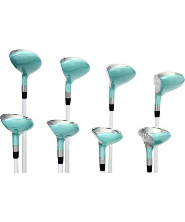 Majek Seafoam Teal Women's Golf Hybrids Irons Set - Ultra Light Weight & Forgiving Complete Package with Lady Flex Utility Clubs - Buy Online on SooperMarket.com