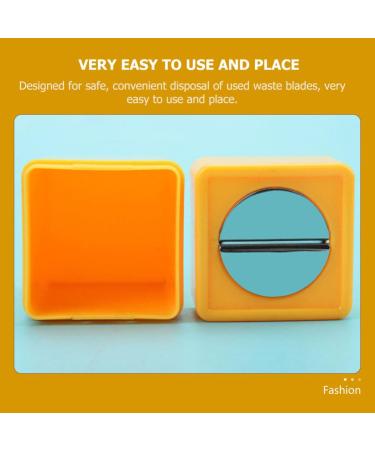Osaladi Compact Razor Blade Disposal Case - Durable ABS Storage Box for Hairdressing Salon & Waste Management - Buy Online on SooperMarket.com