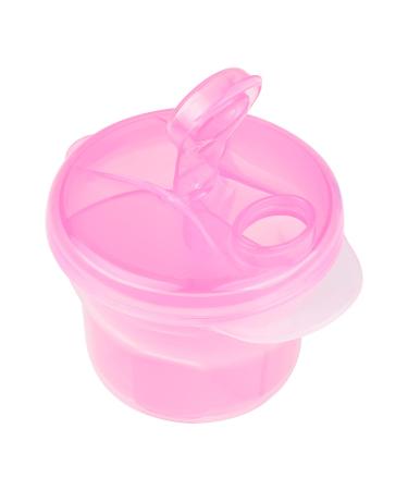 AOVNA Milk Powder Dispenser Portable Milk Powder Container Baby Milk Powder Storage Container for Travel Outdoor (Pink)