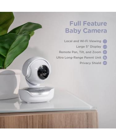 Hubble Connect 5 Smart Baby Monitor with Camera and Audio - Night Vision, PTZ, 2-Way Talk, Room Temp Sensor - 1000ft Range - WiFi Smartphone App - 1-Camera - Buy Online on SooperMarket.com
