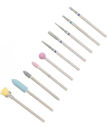 Professional Nail Drill Bits Set with Less Dust Tungsten Steel Ceramics High Hardness for Reshaping Smoothing Buffing Engraving Versatile Use Convenient Storage for Gel - Buy Online on SooperMarket.com