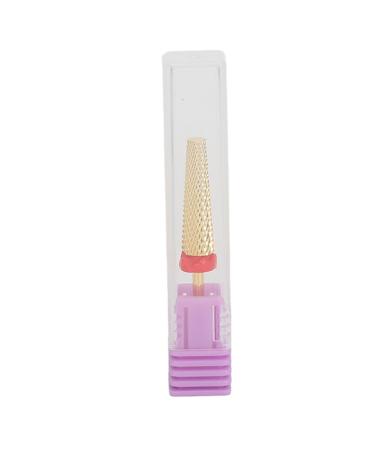 Manicure Drill Extra Long Multi-functional Gold Nail Drill Quick Sharpening for Beauty Salon (132#-F)