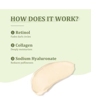 Retinol Eye Cream - Brightening Anti-Aging Eye Stick for Dark Circles & Puffiness | Under Eye Treatment for Men & Women - Buy Online on SooperMarket.com