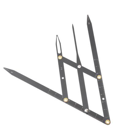 KALLORY Eyebrow Scale Eyebrow Shaping Template Brow Mapping Tool Measuring Tool Miss Eyebrow Trimming Ruler