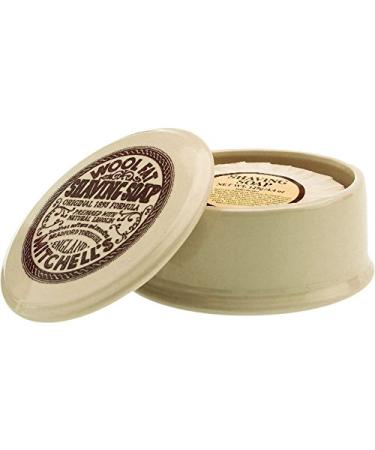 Mitchell's Wool Fat Shaving Soap in Dish - Premium Quality Shave Soap - Buy Online on SooperMarket.com