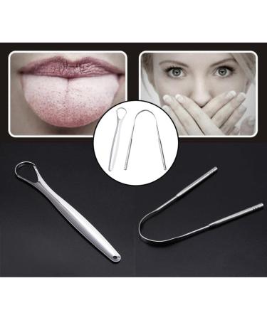Seasaww 2x Tongue Cleaner - Portable Stainless Steel Tongue Scraper for Fresh Breath | International Shipping - Buy Online on SooperMarket.com