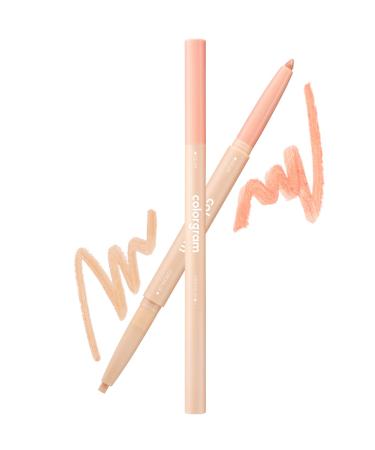 COLORGRAM Under Eye Highlighter Stick - 04 Peach | Shimmery Cream type Brightening Under Eye Glitter liner & Pencil Crayon for Eye Bags  Crease proof  Smudgeproof  Long Lasting Highlighter Stick  Daily Makeup  Sparkling ...