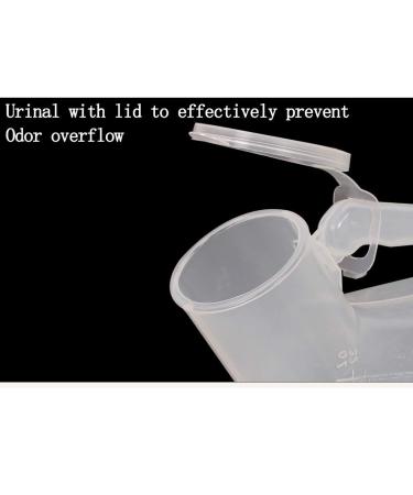 Mobile Toilet Potty Pee Urine Bottle Urinal Men's Urinal 1000Ml Thick Plastic Men's Potty Bottle with Screw - Buy Online on SooperMarket.com