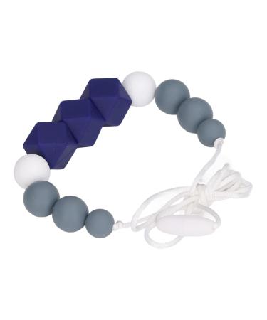 Buy Dark Blue Silicone Biting Toys - Easy to Clean Baby Feeding Chain | Safe & Pedagogically Designed for Everyday Use - Buy Online on SooperMarket.com