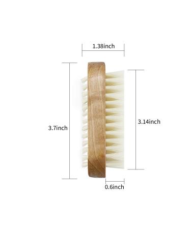 Acmer 4 Pack Wooden Nail Cleaning Brush - Double Sided Scrub Cleaner for Manicure Pedicure - Hand Scrubbing Brush for Men and Women - Buy Online on SooperMarket.com