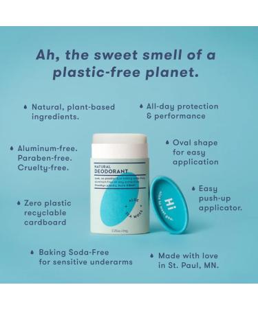 HiBAR Sensitive Deodorant with Sea Moss & Aloe - Gentle on Skin Neutralizes Odor Absorbs Moisture Smooth Application Long-Lasting Protection Aluminum & Paraben Free Sea Moss + Aloe - Buy Online on SooperMarket.com