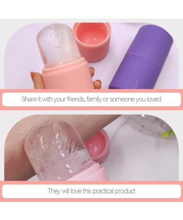 Silicone Ice Face Roller - Cooling Facial Massage Tool for Radiant Skin | Shop Pink Ice Rollers for Refreshing Skincare - Buy Online on SooperMarket.com