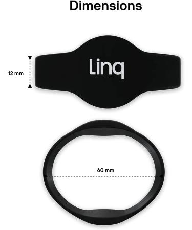 Linq Bracelet v3 - Smart NFC and QR Technology Band for Networking  Custom Links  Videos  and More (Black) - Buy Online on SooperMarket.com