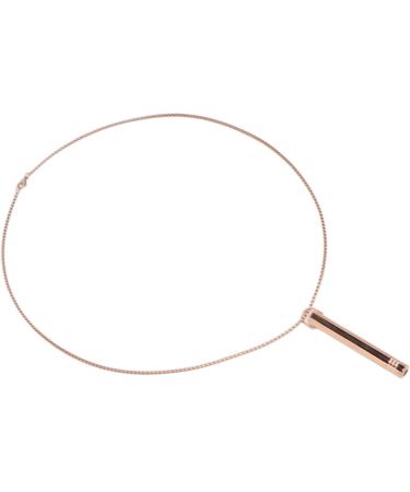 Breathing Exercise Necklace Relieving Stress Mindful Necklace Increasing Lung Volume Skinfriendly Steel for Men Daily Wear (Rose Gold) - Buy Online on SooperMarket.com