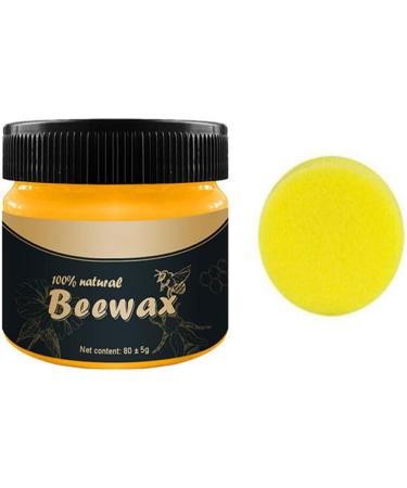 Furniture Polishing Beeswax - Premium Wood Floor Cleaning Wax with Sponge for Tables & Cabinets Care - Buy Online on SooperMarket.com