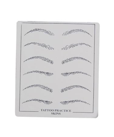Housoutil 6 Pcs Eyebrow Microblading Skin Eyebrow Training Skin Practice Skin