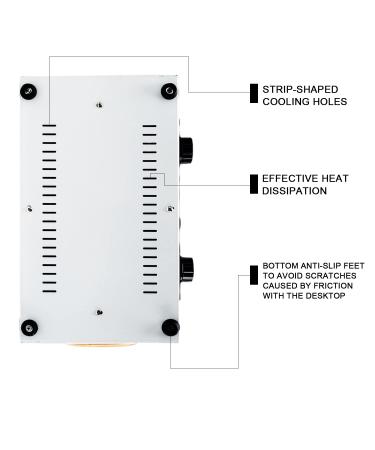 2L Hot Towel Cabinet with Stainless Tray - High Temp Nail Salon Cleaning Box - 300W Dry Heat Spa Equipment for Barber Tools - 6 Piece Set - Buy Online on SooperMarket.com