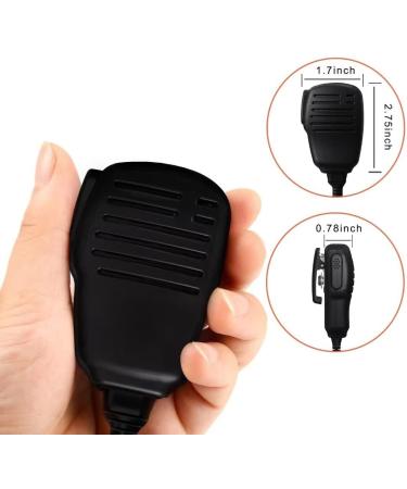 Samcom 2 Pin Handheld Walkie Talkie Speaker Mic with Shoulder Lapel Microphone - 1 Pack - Buy Online on SooperMarket.com
