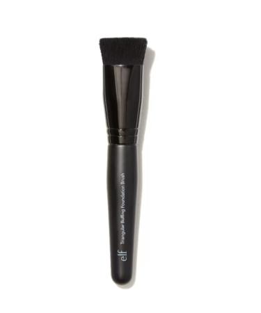 e.l.f. Triangular Buffing Foundation Brush, Makeup Brush For Sculpting & Defining, Made With Synthetic Bristles
