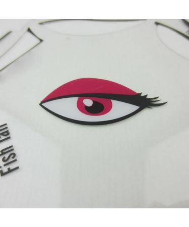 1PC Eyeliner Stencil 6 in 1 Eyeline Guide Template Eyeliner Stamp Eye Makeup Template Cat Liner Makeup Tool for Eyes - Buy Online on SooperMarket.com