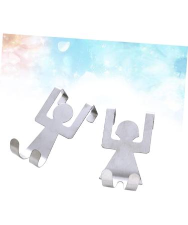 Alipis 4 Pcs Stainless Steel Hooks Cabinet Hooks Door Hook Door Hanger Stainless Steel Door Rag Door Back mediumx2pcs As Shownx2pcs - Buy Online on SooperMarket.com