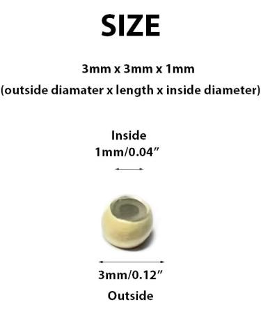 Kiara World 100 Silicone Lined Nano Rings Micro Links Beads for Hair Extensions 3mm (Blonde) - Buy Online on SooperMarket.com