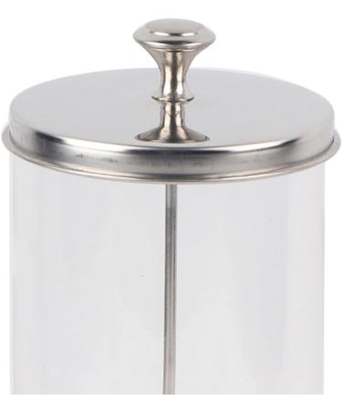 2 Types Disinfection Jar Glass Sterilization Container Sanitizer Glass Manicure Tools for Salon Hairdresser(9 inches) - Buy Online on SooperMarket.com