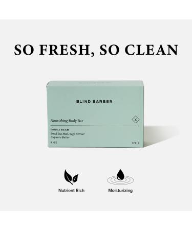 Blind Barber Nourishing Bar - Hydrating Body Soap for Men | Moisturizing & Gentle Cleanser (6 oz) - International Shipping Available - Buy Online on SooperMarket.com