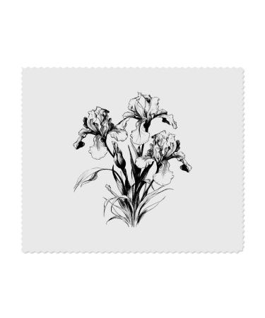 2 x Microfiber Cleaning Cloths "Iris Flowers" (LC00024434)