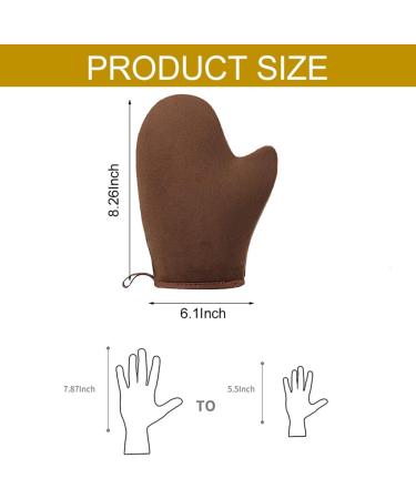Rakiuty Self-tanning Glove Waterproof Reusable for Tanning Cream and Exfoliation Brown - Buy Online on SooperMarket.com