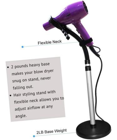 KALLORY 360 Hair Dryer Stand Hair Dryer Holder Hair Dryer Storage Bracket Blower Stand Storage Rack Pet - Buy Online on SooperMarket.com