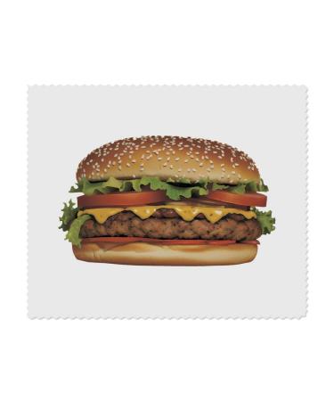 2 x "Cheese Burger" microfiber lens/glasses cleaning cloths (LC00024937)