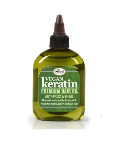 Difeel Vegan Keratin Premium Hair Oil - Anti Frizz & Shine 7.1 oz.