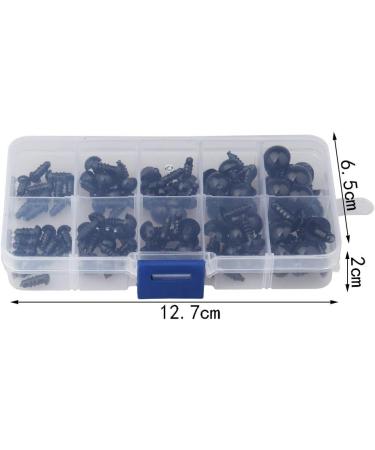 200pcs Black Plastic Safety Eyes for Toy Making and DIY Crafts - 6-12mm - Buy Online on SooperMarket.com