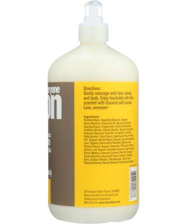 Everyone 3-in-1 Coconut Lemon Lotion - Hydrating Body Moisturizer - Buy Online on SooperMarket.com