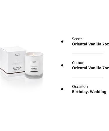 Luxury Scented Candle Gift - Oriental Vanilla | 45 Hours Burn Time | 7oz by The Copenhagen Company - Buy Online on SooperMarket.com