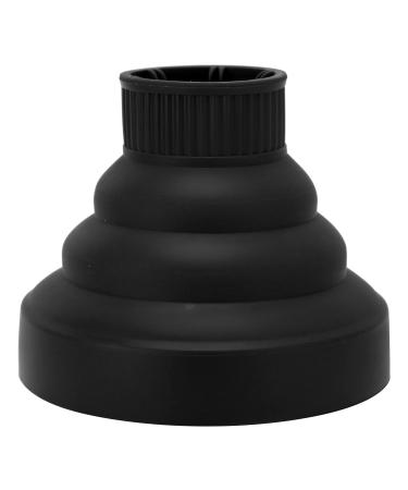 6Colors Foldable Hairdryer Diffuser Universal Collapsible Folding Hair Blower Diffuser Cover Fast Drying Blow Dryer Diffuser Attachment Styling Hairdressing Tool for Curly and Wavy Hair(Black)