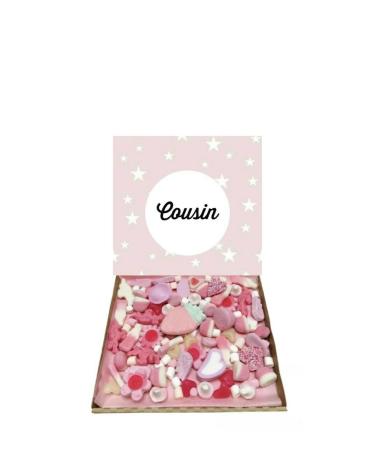 Cousin Pick n Mix 300g Pink Sweets pick and mix Selection Box Gummy Sweet Hamper Birthday Christmas Gift