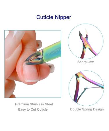 Pingispower Cuticle Trimmer and Pusher Set - Professional 3PCS Cuticle Cutter, Nippers, and Remover Tool Kit for Nail Care - Buy Online on SooperMarket.com