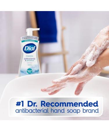 Dial Antibacterial & Sensitive Foaming Hand Wash -Fragrance Free - 7.5 fl oz (Pack of 6) - Buy Online on SooperMarket.com